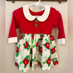 Eleanor Rose Red and Green Christmas Dress